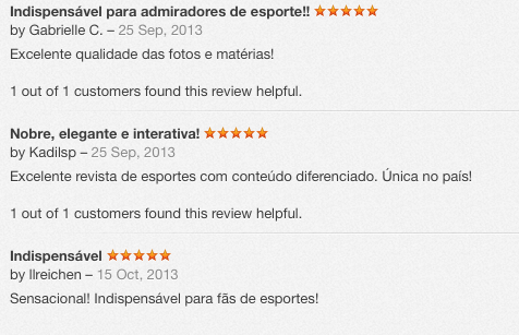 Avaliações e Opiniões sobre aplicativos de revista digital mobile