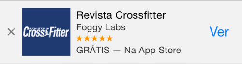Smart Banner para Revista Crossfitter