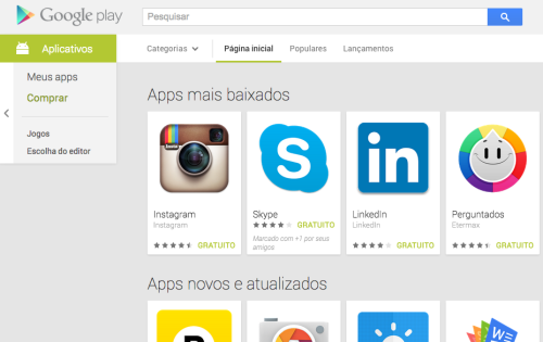 Baixe aplicativos de revistas digitais da Apps através do Google Play