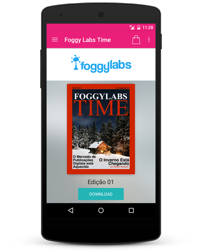 Novo design dos aplicativos android para revistas digitais