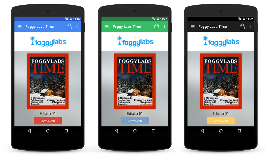 Novas funcionalidades dos aplicativos Android para Revistas Digitais